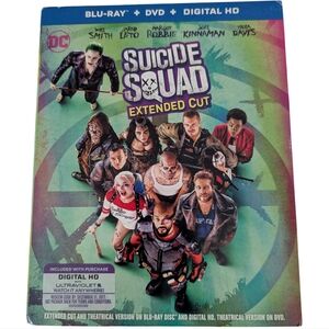 NWT Suicide Squad Extended Cut Blu-ray DVD Digital HD